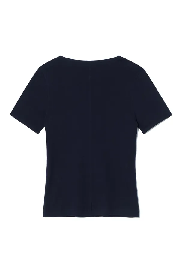 BINDING BASIC TOP [NAVY]