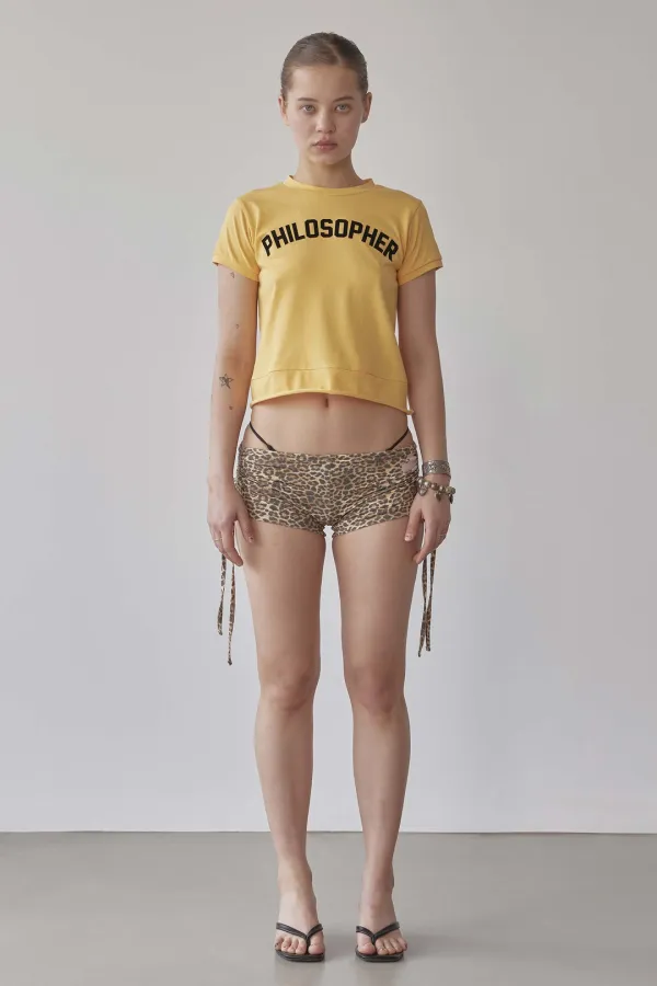 Philosopher Baby Tee Yellow
