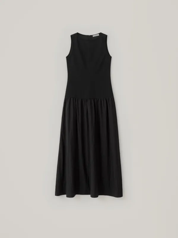 Seren Sleeveless Dress - Black