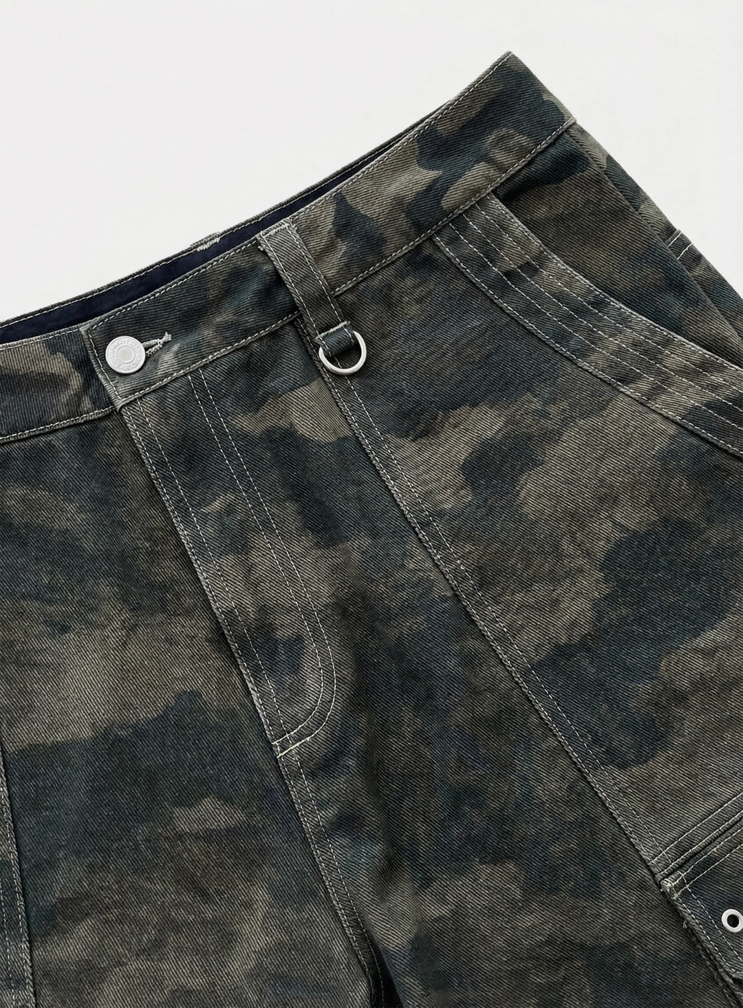 배드블러드 [w-pts26-069] Arc Curved Fit Cargo Pants - Camo 상품 이미지 2