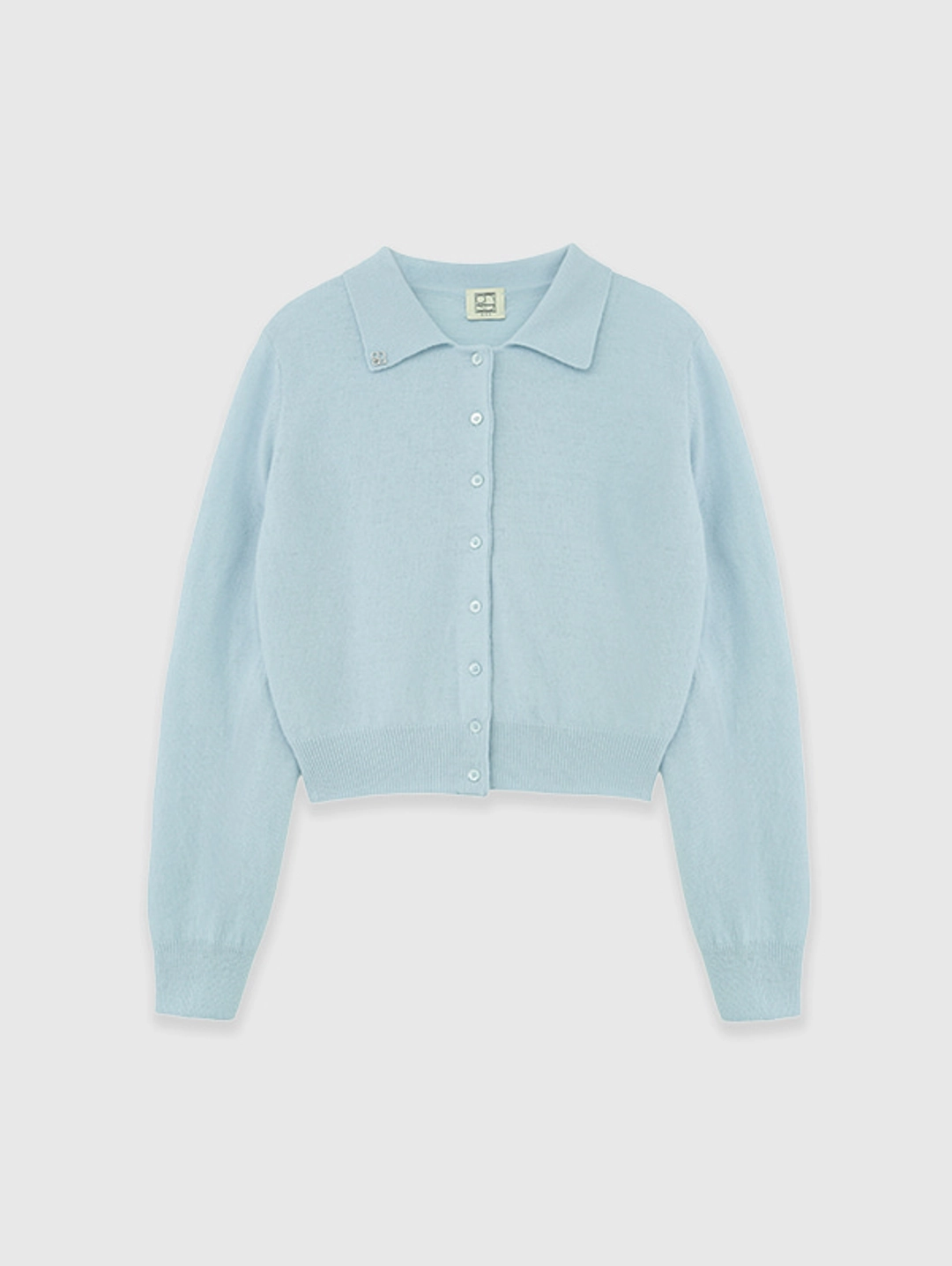 오디에스 Via Collar Cardigan (Powder Blue) 상품 이미지 1