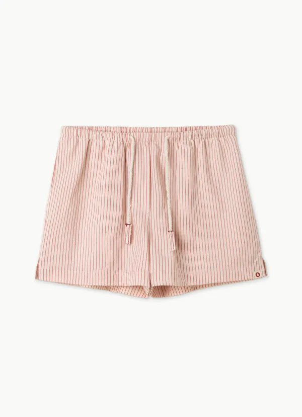 India string shorts_Red Multi