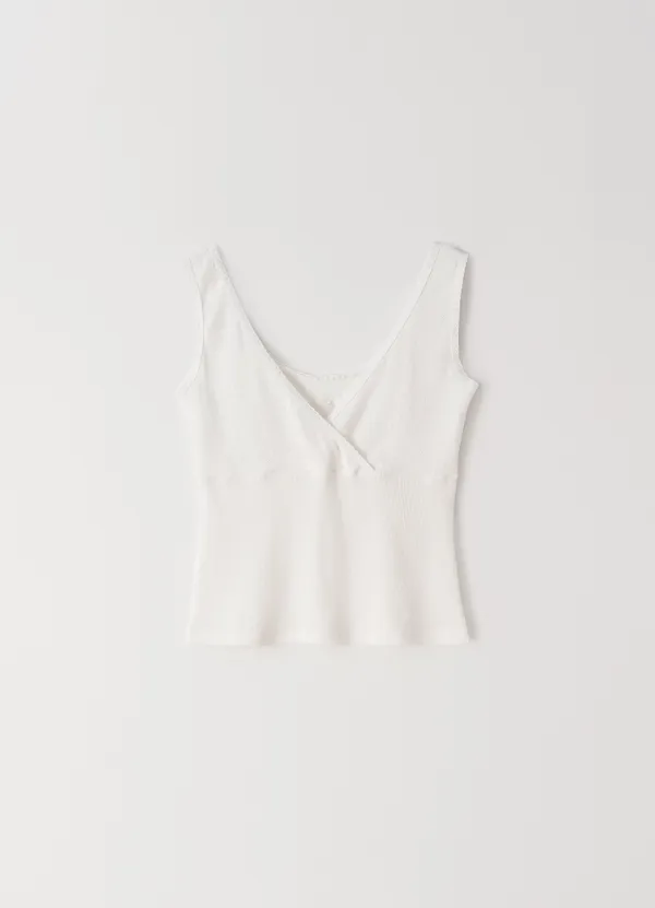 Need Eyelet Sleeveless(White)