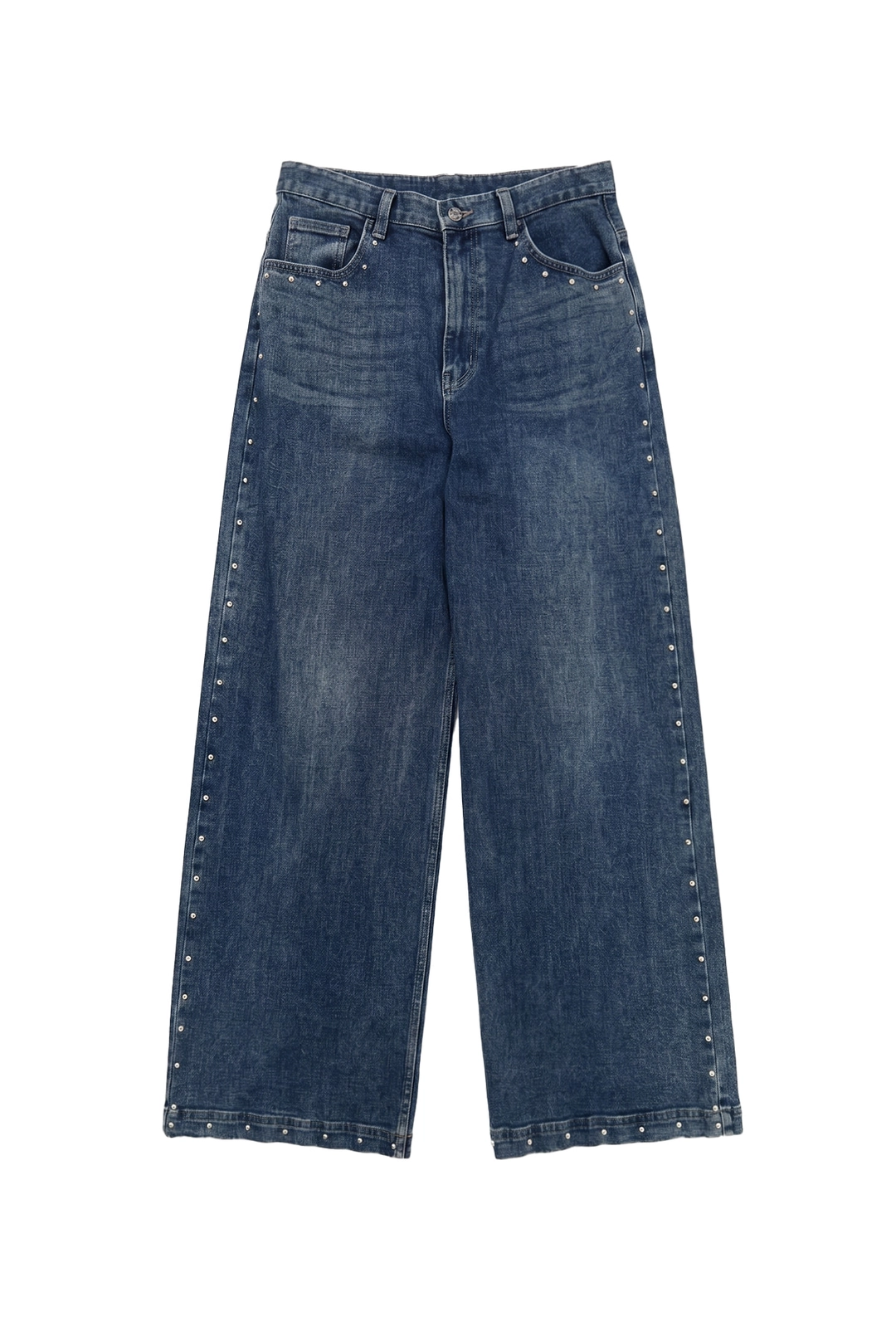 와이이이엘 (REMIX) STRAIGHT WIDE DENIM PANTS BLUE 상품 이미지 1