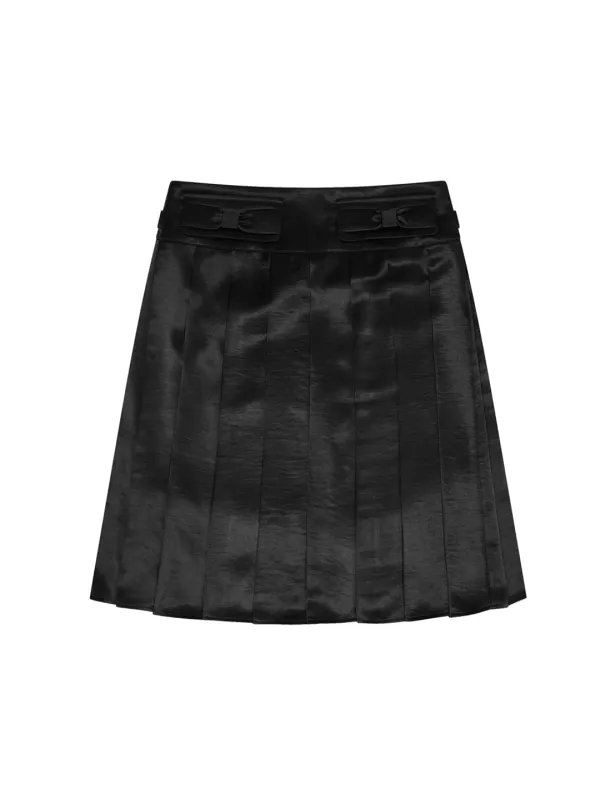 MY SWEET PIANO PLEATED SKIRT [BLACK]