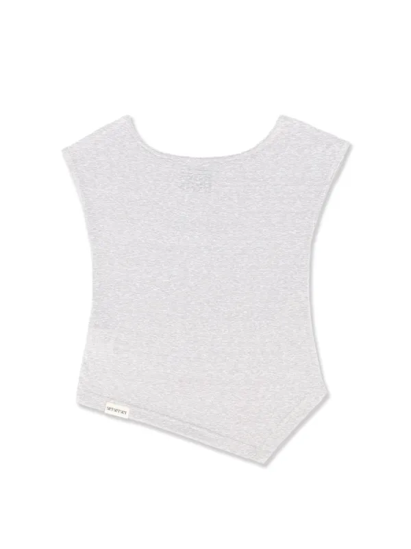 UNBALANCE SNAP T-SHIRT GREY
