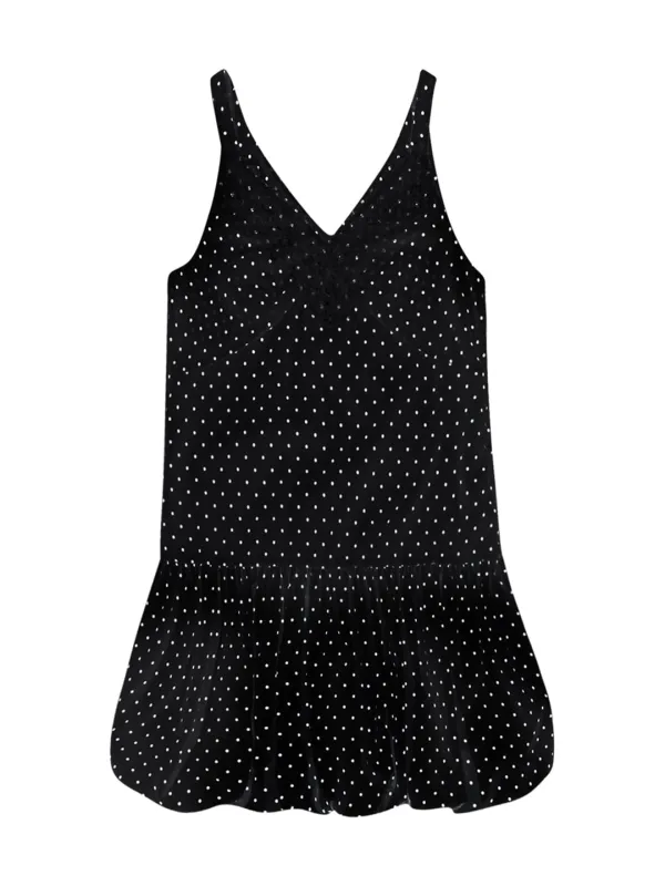 DOT BALLOON ONE PIECE (BLACK)