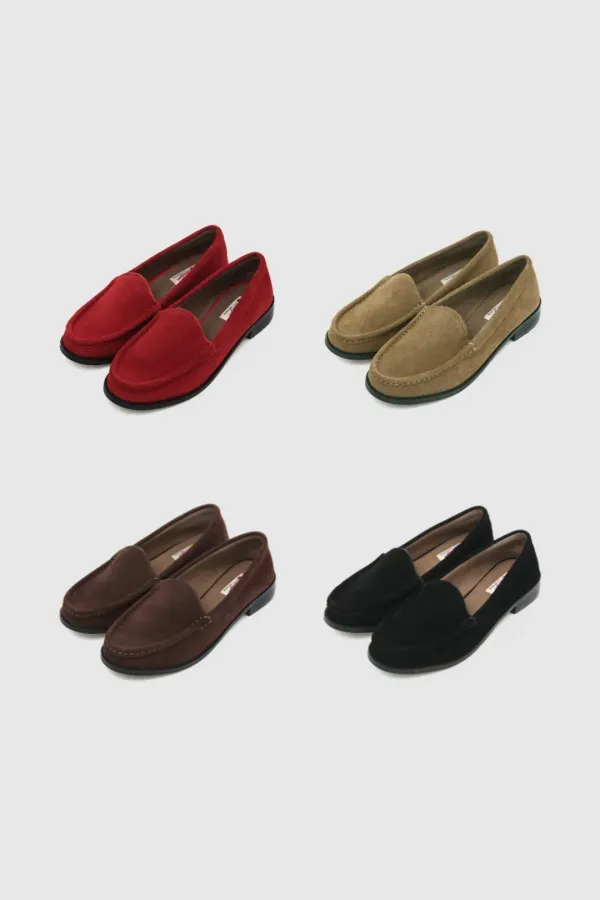 [제니 착용][REAL SUEDE]무드 베이직 스웨이드 로퍼 (4color)