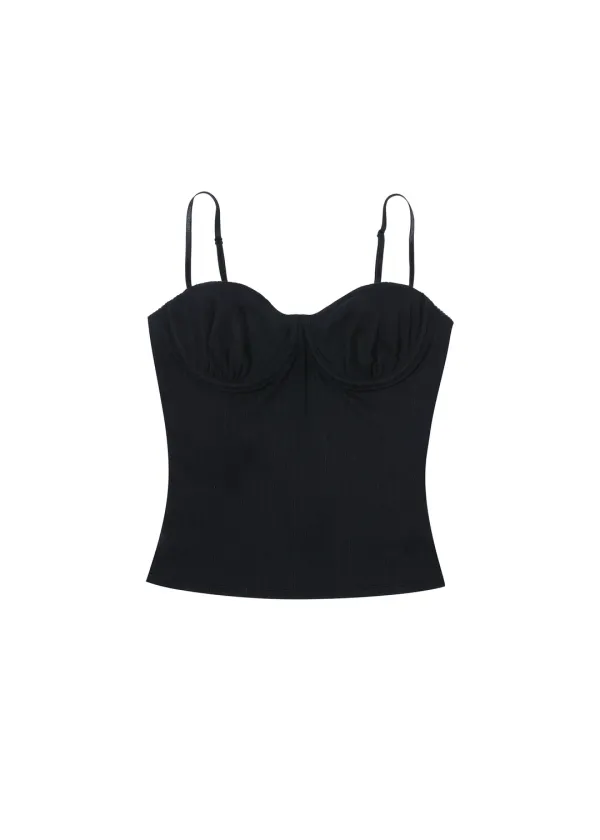 CONTOUR TANK TOP, BLACK