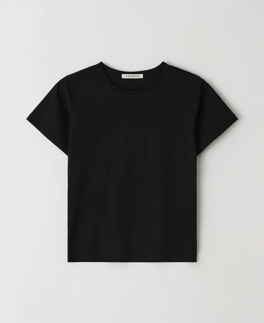 스텝어라운드 [2차] Silket cotton half t-shirt_BLACK 상품 이미지 3