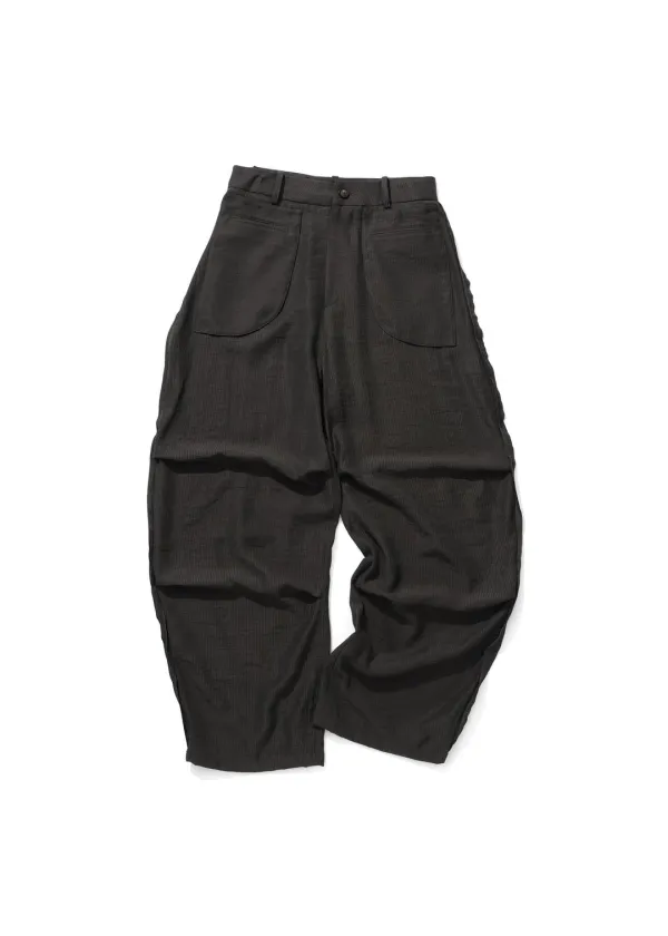 Stripe Knee Dart Trousers, Burnt