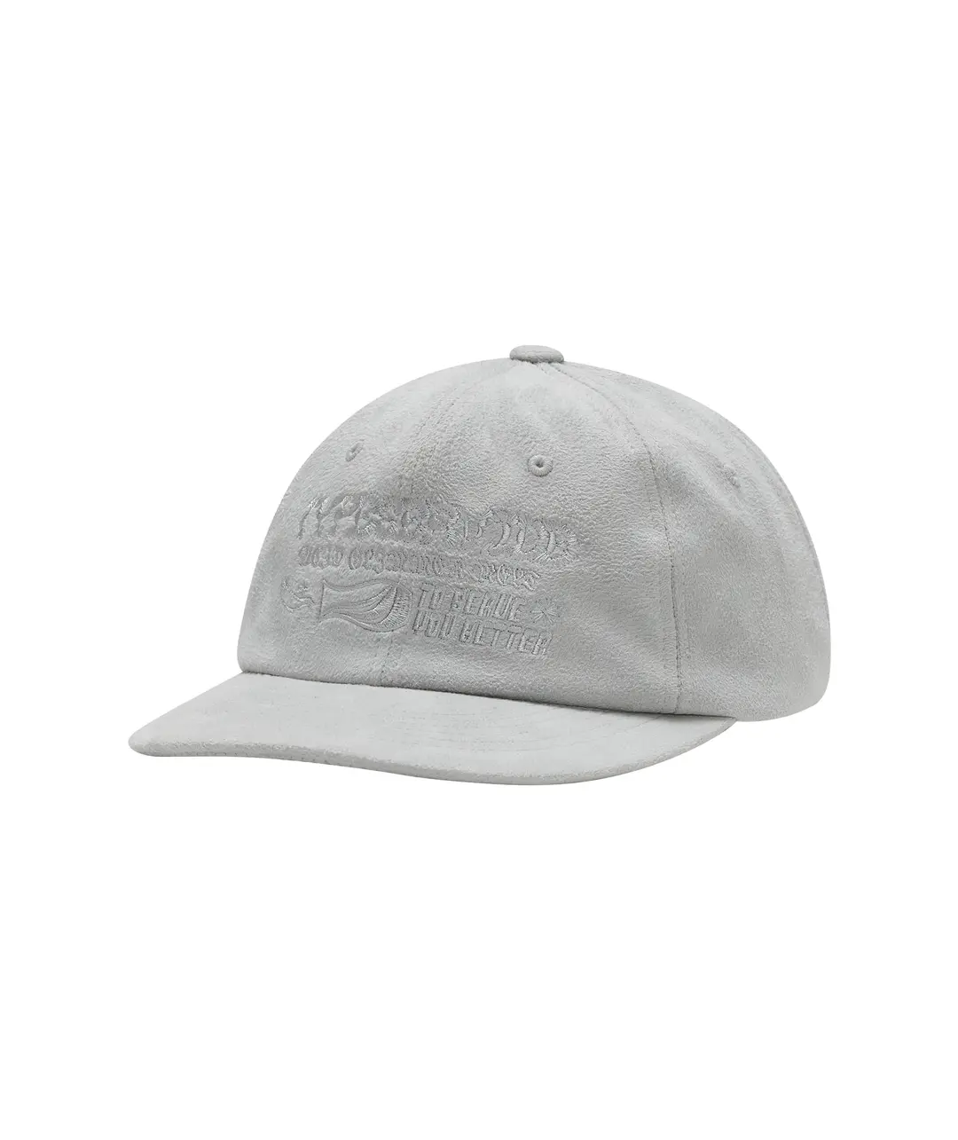 Graphic Suede Cap [Gray]