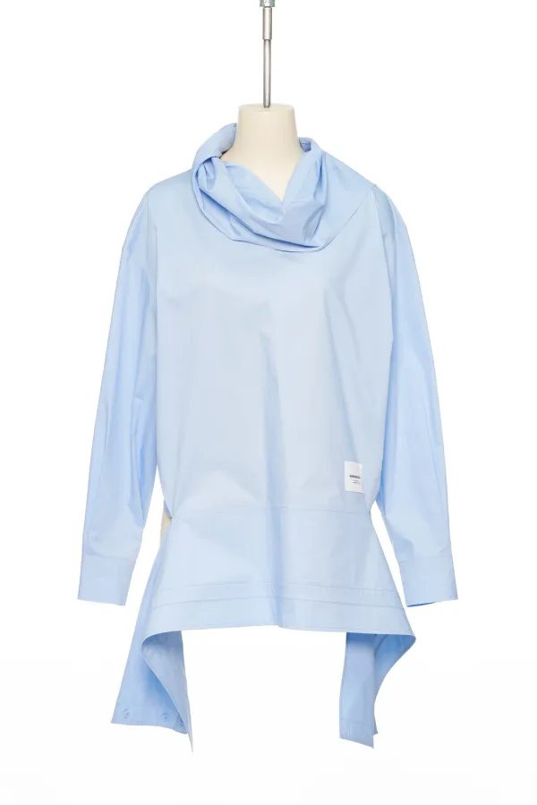 FW25 BLUE COLLAR UP SIDE DOWN SHIRT