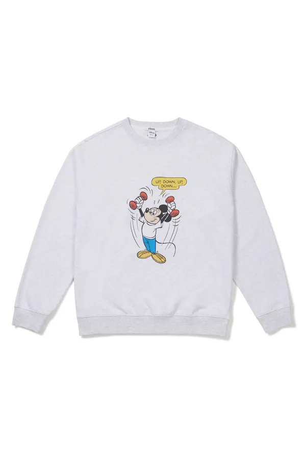 [26SM clove] Mickey_Sweatshirt_Men (Light Grey)
