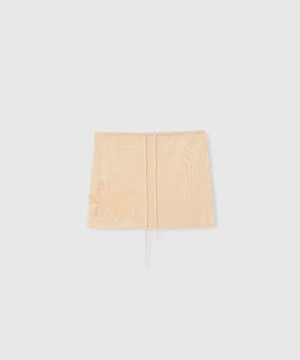Lotus knit skirt (Ivory)