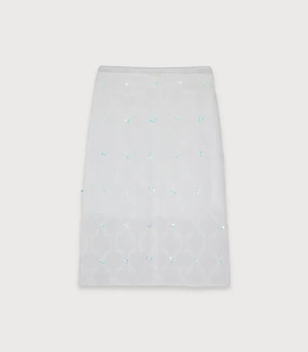 3rd ) Twinkle spangle layered skirt
