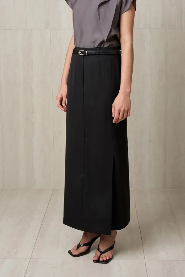 SIDE SLIT MAXI SKIRT
