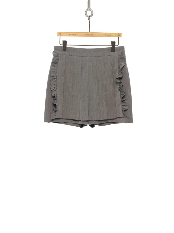 PF25 GRAY PLEATED APRON PANTS