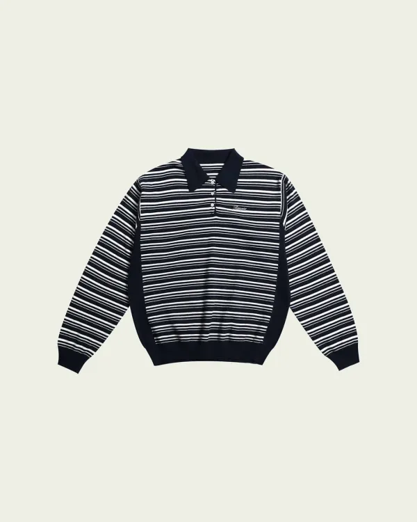 (2차) Bay Collar Knit - Navy