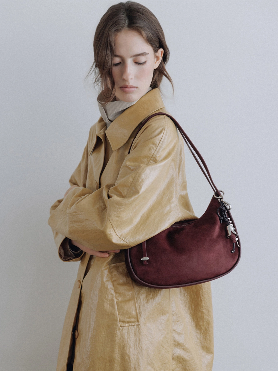 루에브르 Serein Shoulder Small (suede ver.) FA6AB390_2color 상품 이미지 1
