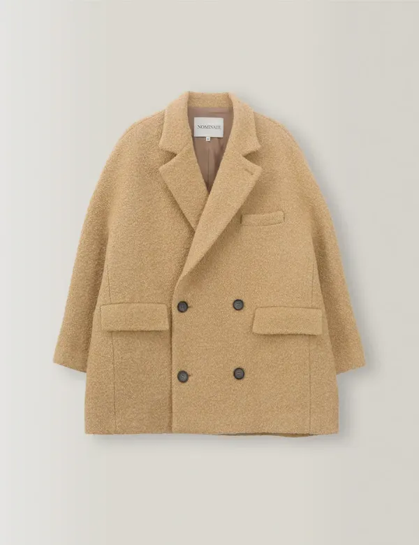 Noel Boucle Halfcoat (Warm Beige)