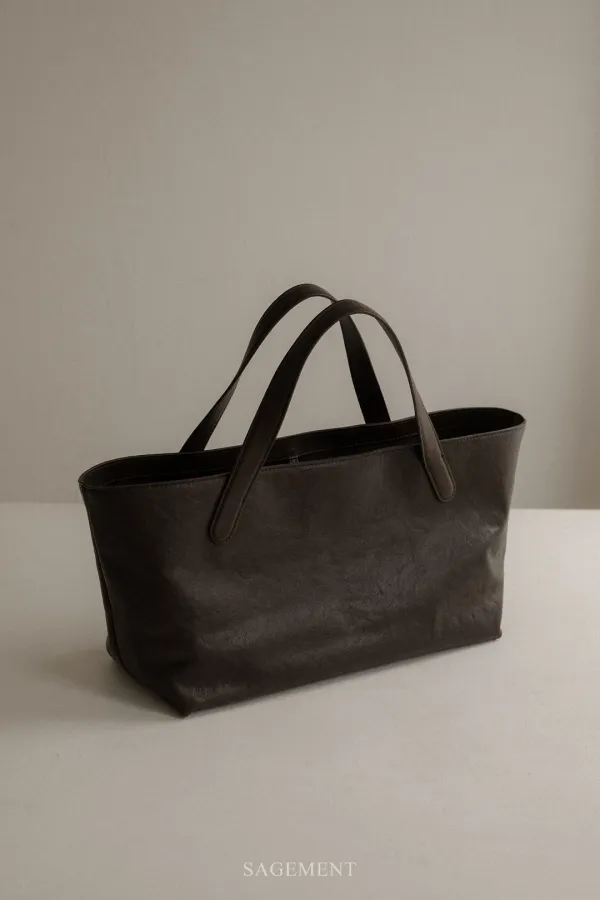 [당일출고] VELOS LEATHER TOTE BAG_BROWN