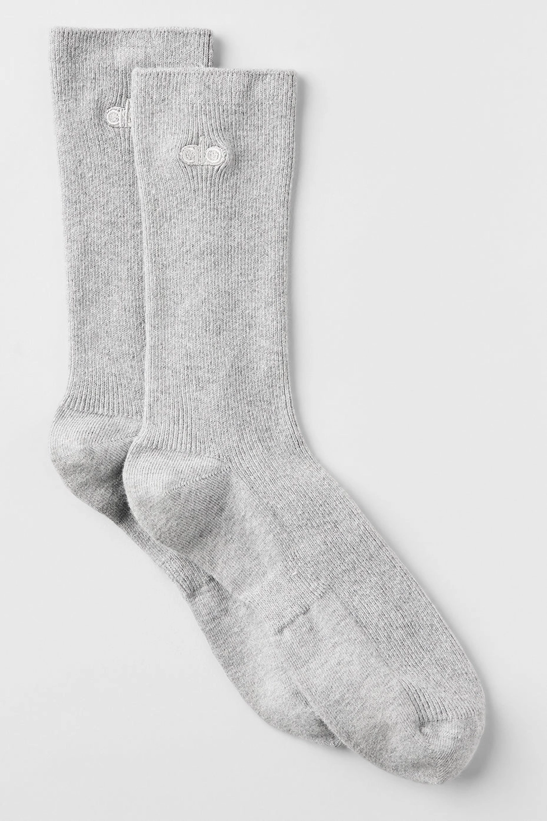 알로요가 Unisex Half-Crew Understated Sock - Athletic Heather Grey 상품 이미지 1