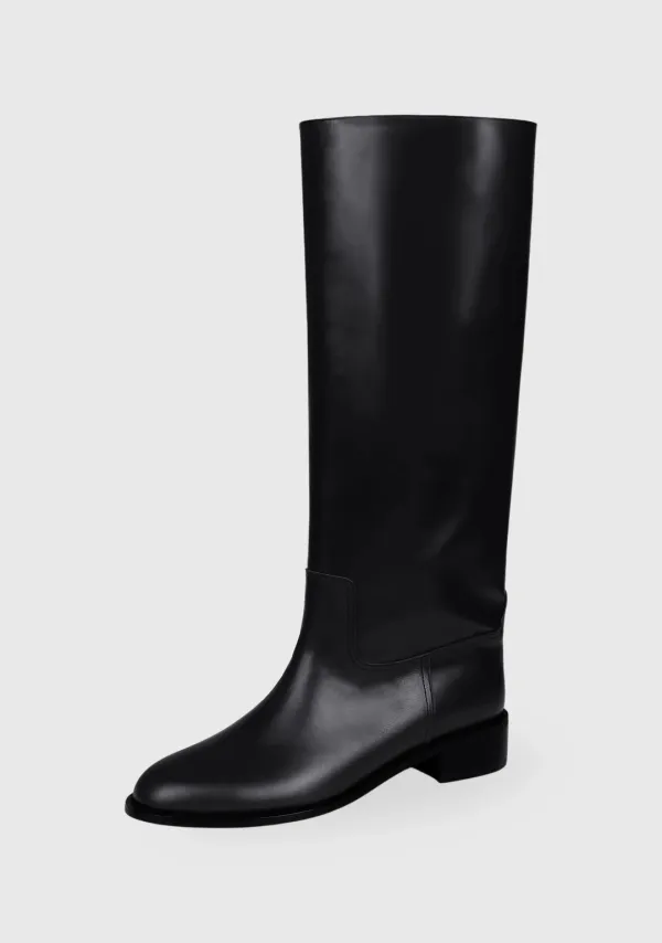 Pablo Leather Boots Black