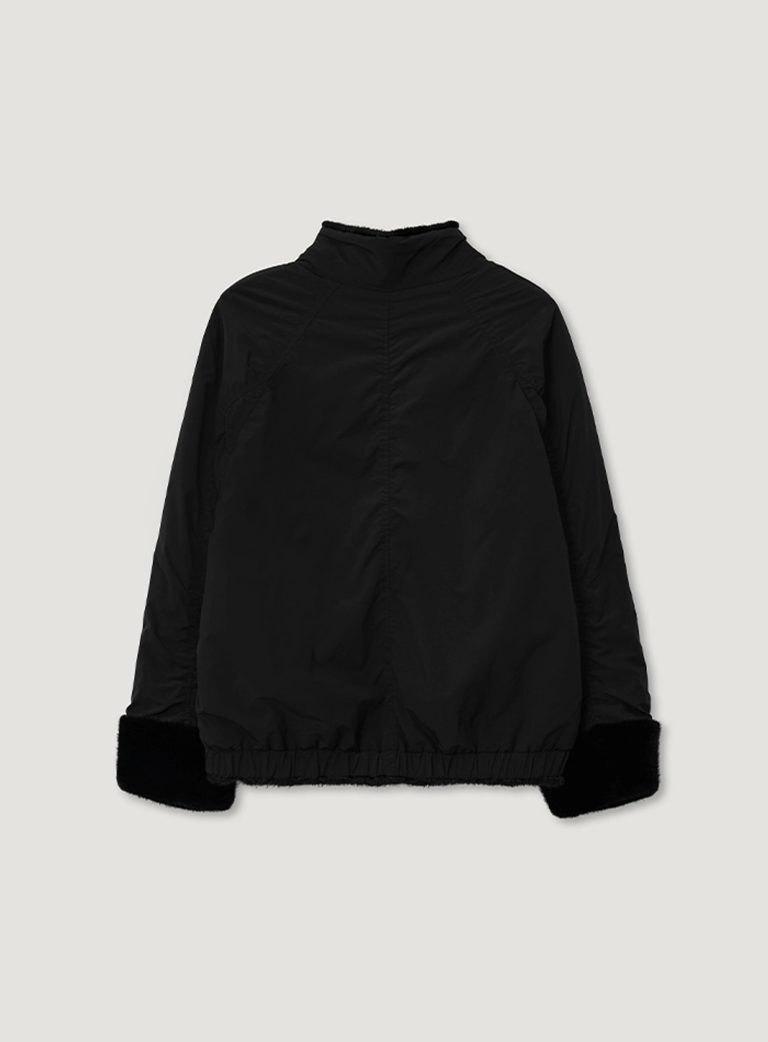 망고매니플리즈 LUNE FUR REVERSIBLE BOMBER_BLACK 상품 이미지 2