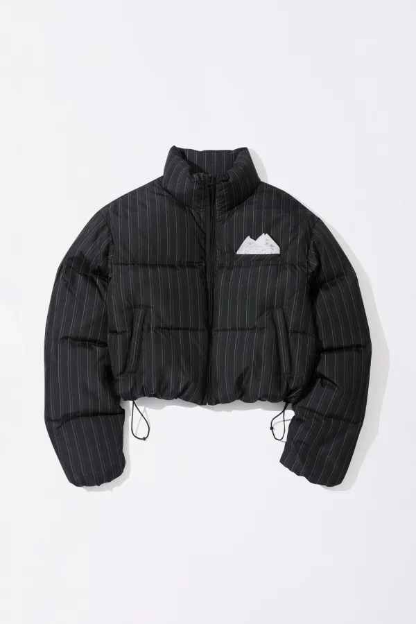 So Demure Cropped Puffer Down Faded Black