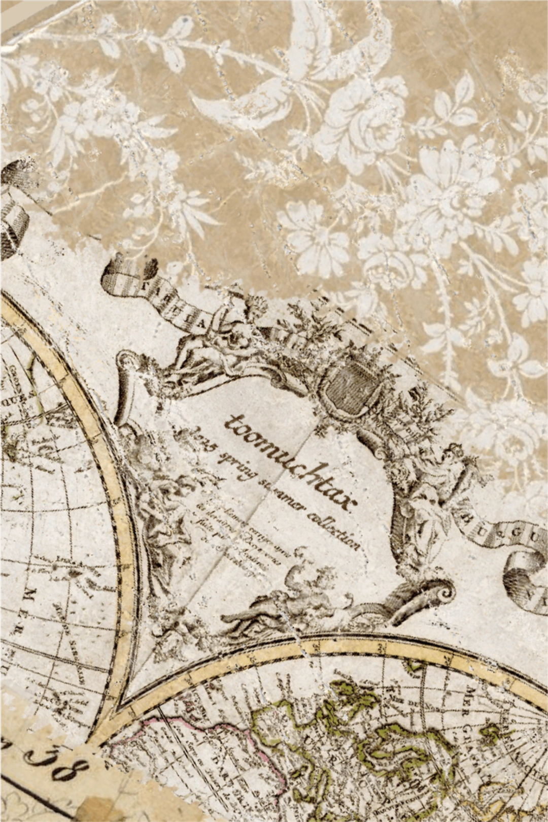 투머치택스 VINTAGE MAP BUMPER CASE 상품 이미지 3