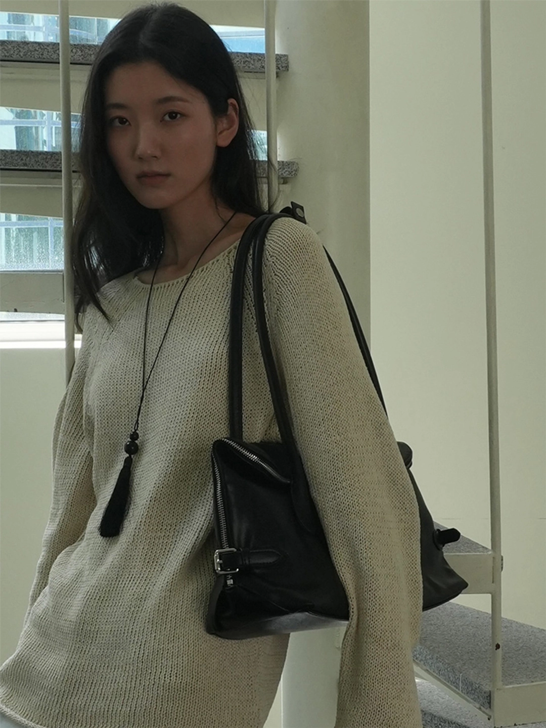 데누 Marmeldi Bag [Black] - Belt 상품 이미지 2