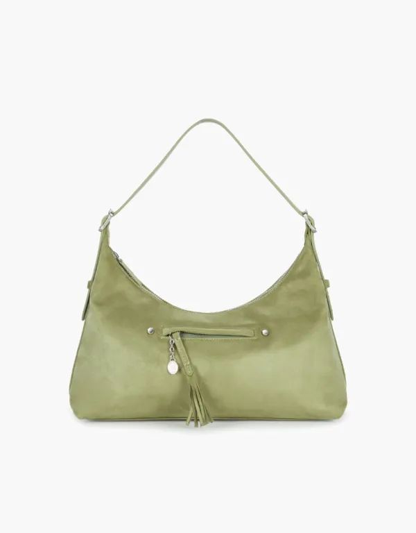 latte bag (suede) - olive (M)