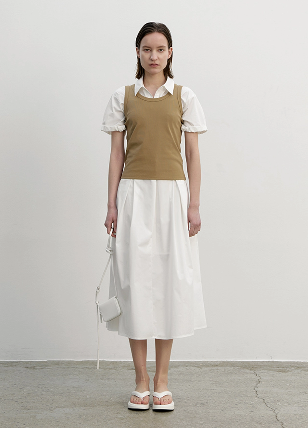아뜰리에 나인 (OP-6181)ESSENTIAL COLLAR SHIRT DRESS 상품 이미지 3