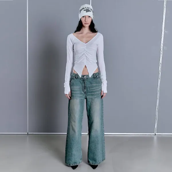 MEGAN WIDE DENIM (VINTAGE BLUE)