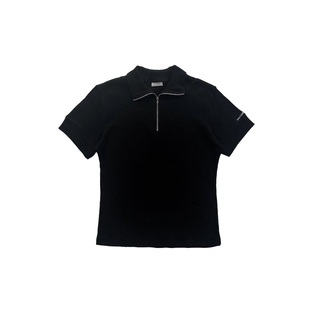 지초이 24-003 SHORT SLEEVE PULLOVER (BLACK) 상품 이미지 1