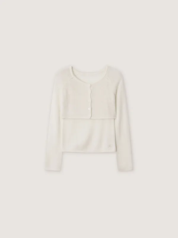 Sweeny Cardigan Set - Ivory