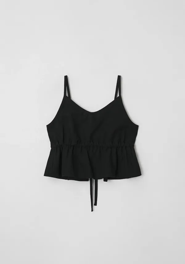 Linen bustier (Black)