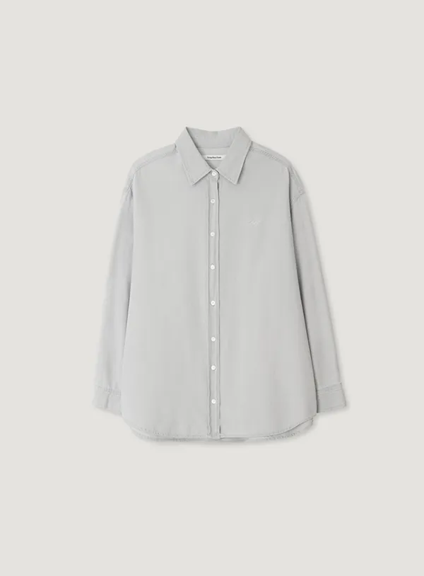 PILO DENIM SHIRT_LIGHT GREY