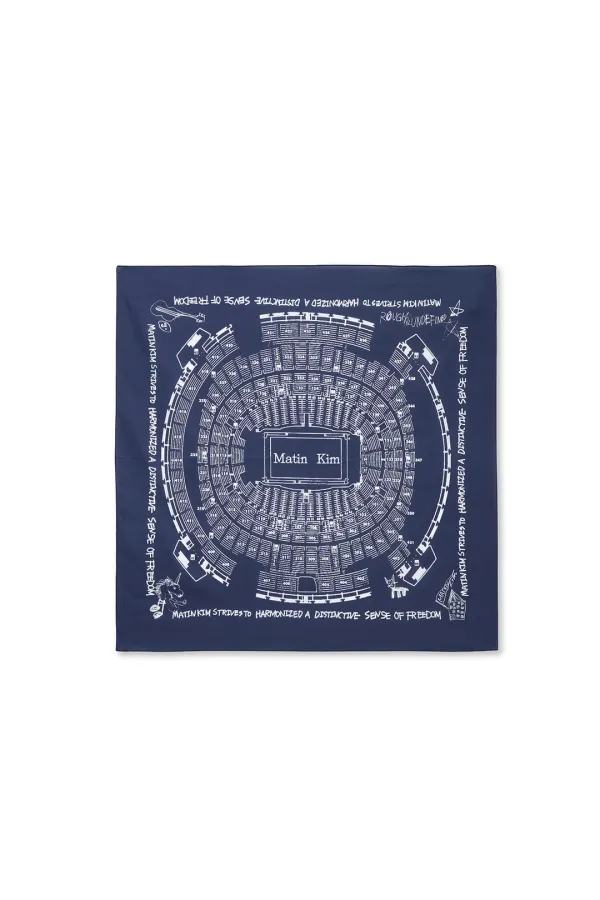 MATIN LOGO FESTA BANDANA IN NAVY