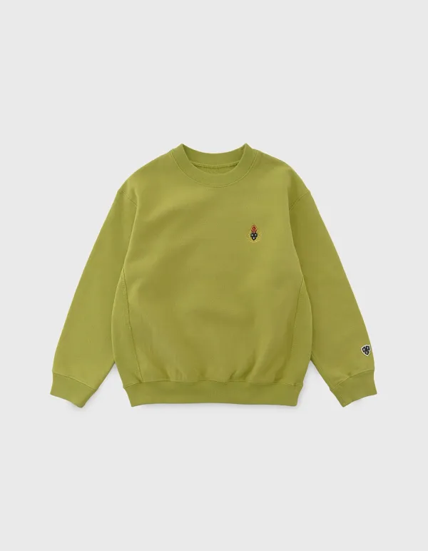 CHILDREN WASHED 221 CREWNECK / Lime