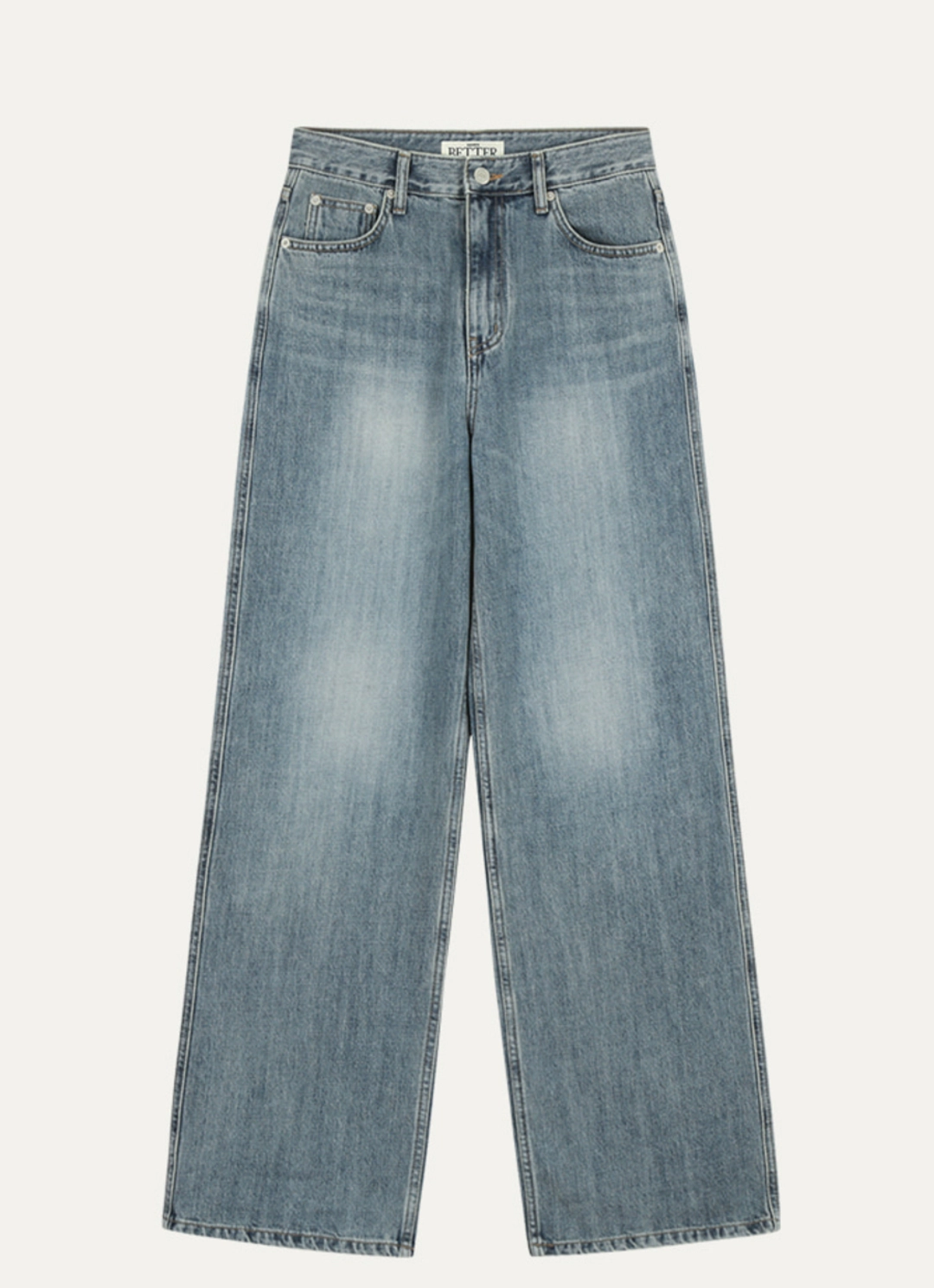 노운베러 Vintage loose fit denim pants [KNSS04PT04]_Dark Blue 상품 이미지 3