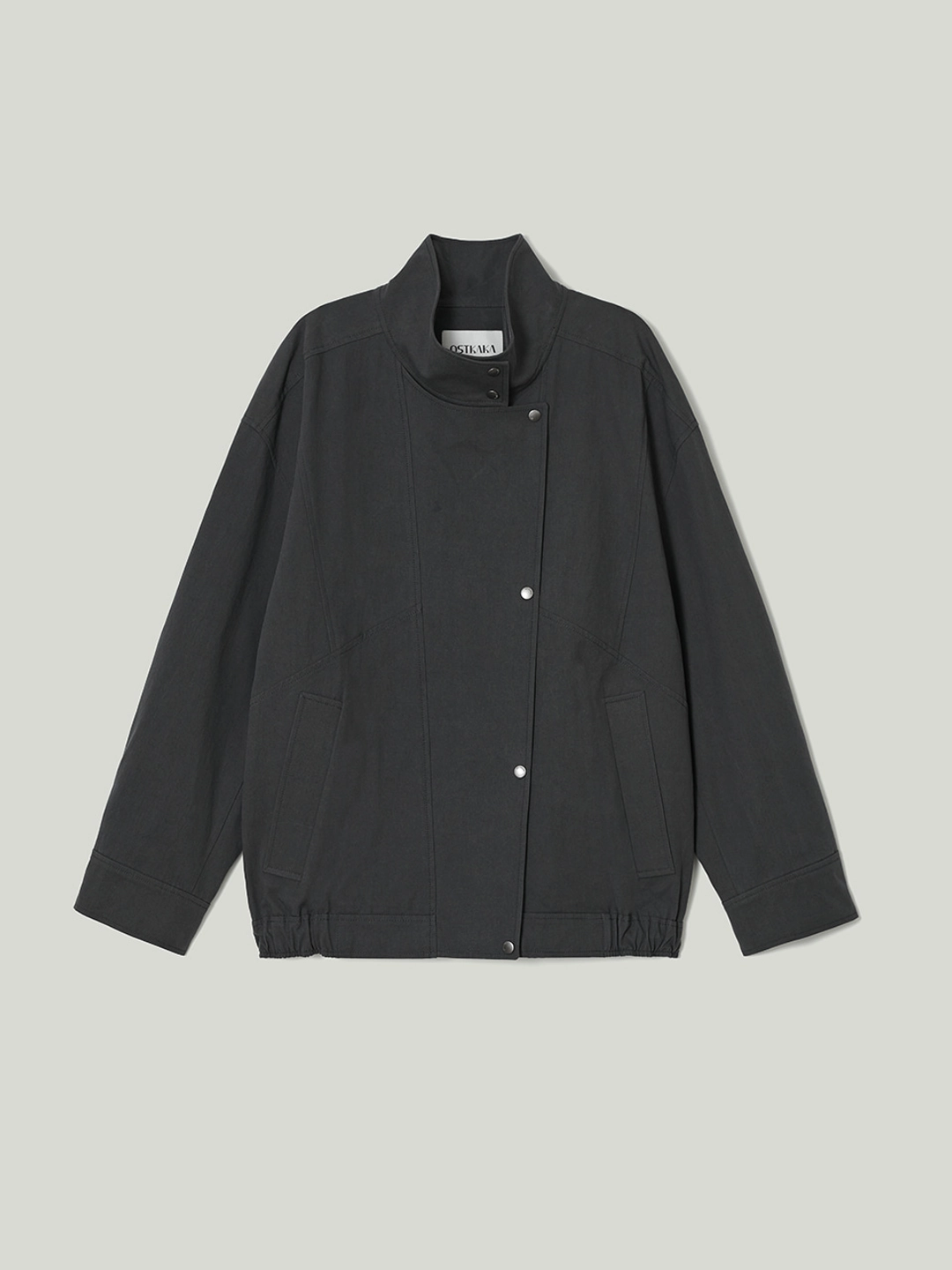 오스트카카 Oversized Cotton Blouson Jumper Charcoal 상품 이미지 1