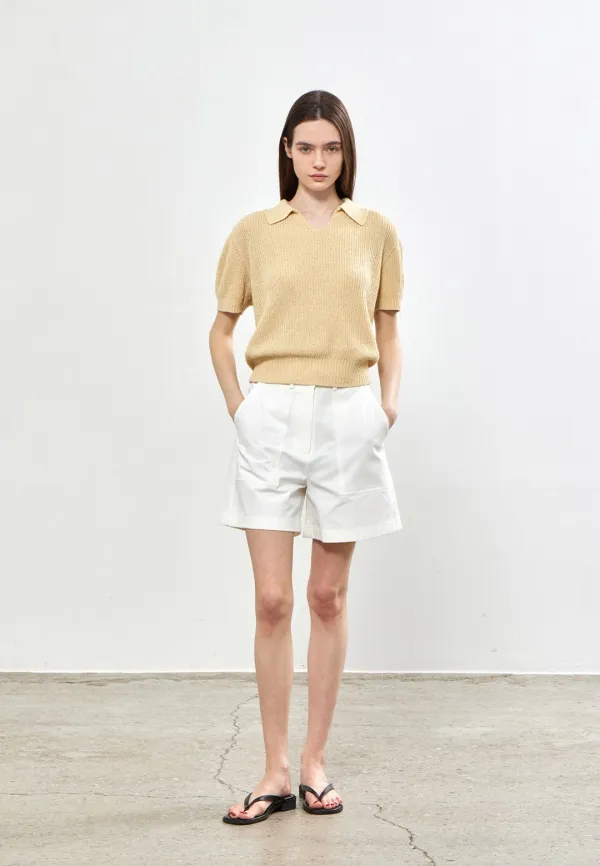 FATIGUE SHORT PANTS - WHITE