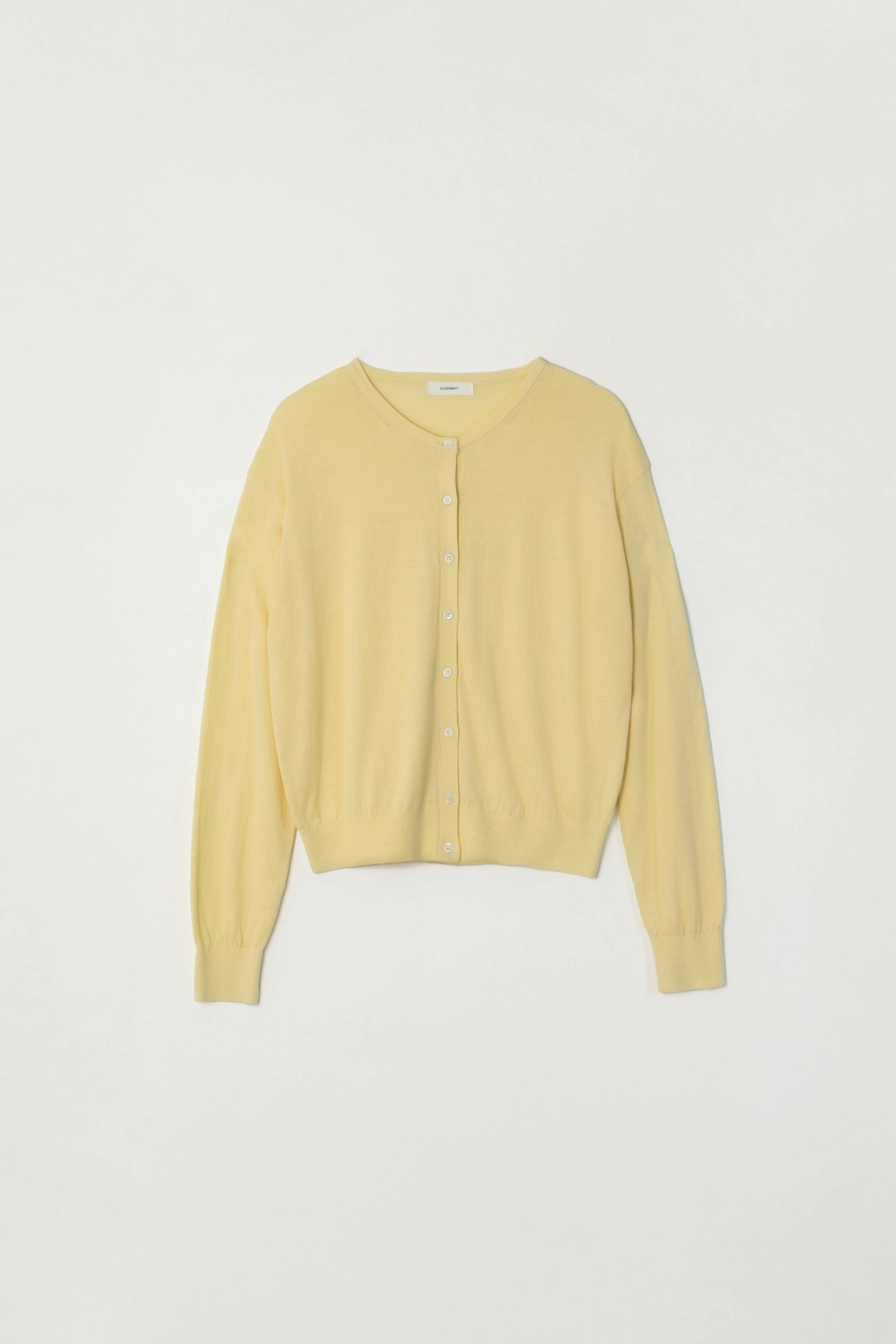세이지먼트 CLARA COTTON SILK CARDIGAN_YELLOW 상품 이미지 1