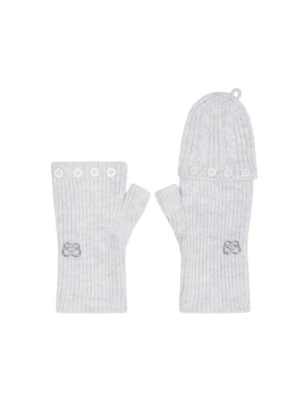 MULTIWAY KNIT GLOVES [HEATHER GREY]