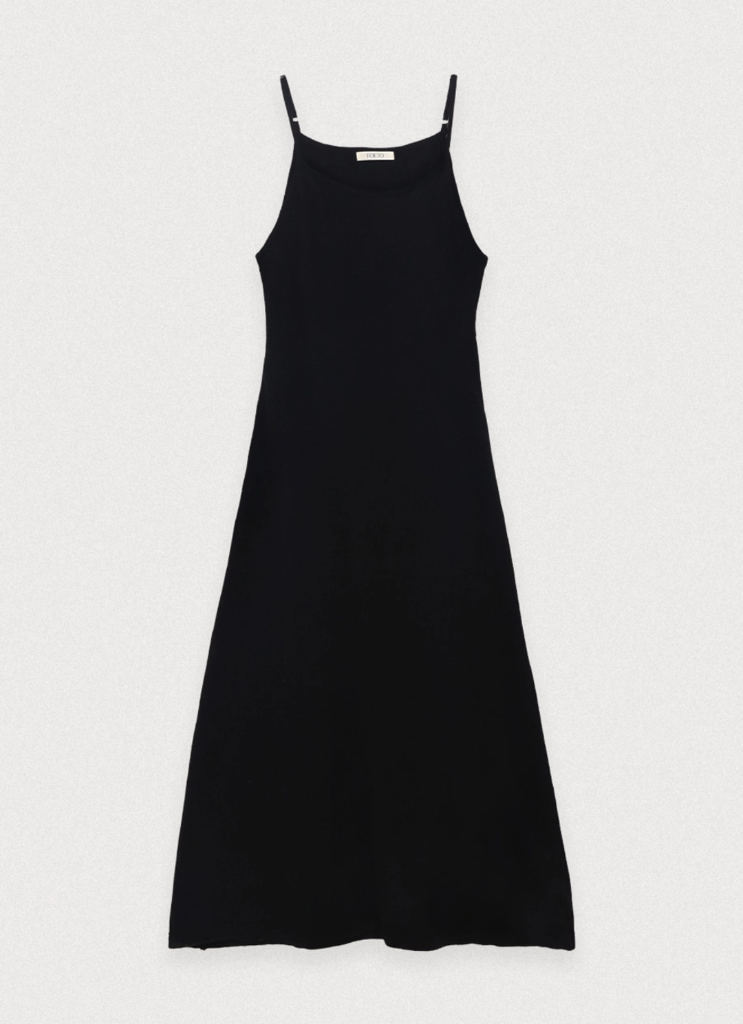 포에토 Bari slit knit dress - black 상품 이미지 3