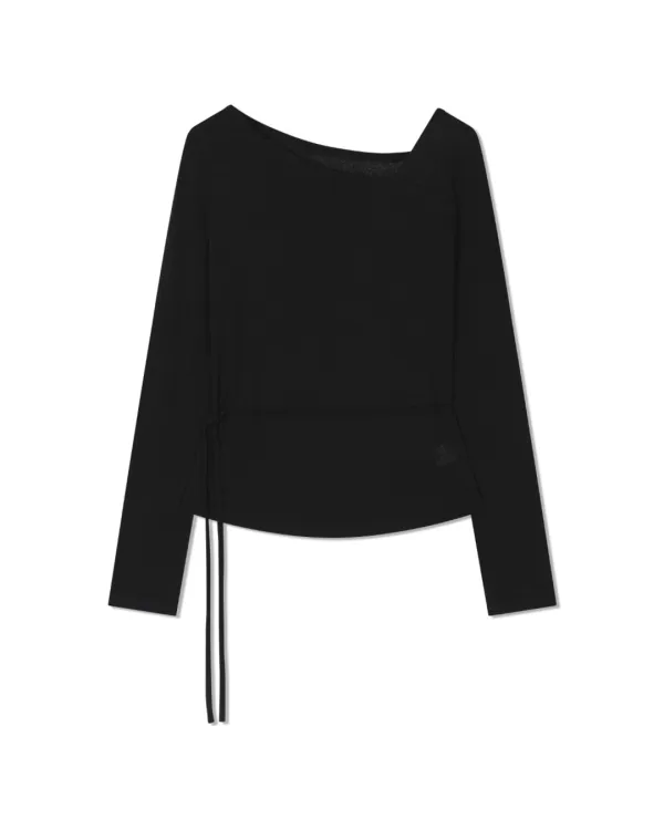 LOE NECK TOP (Black, 2size)