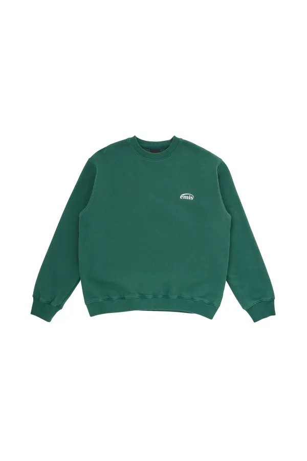ESSENTIAL HEAVY SWEAT SHIRT-GREEN