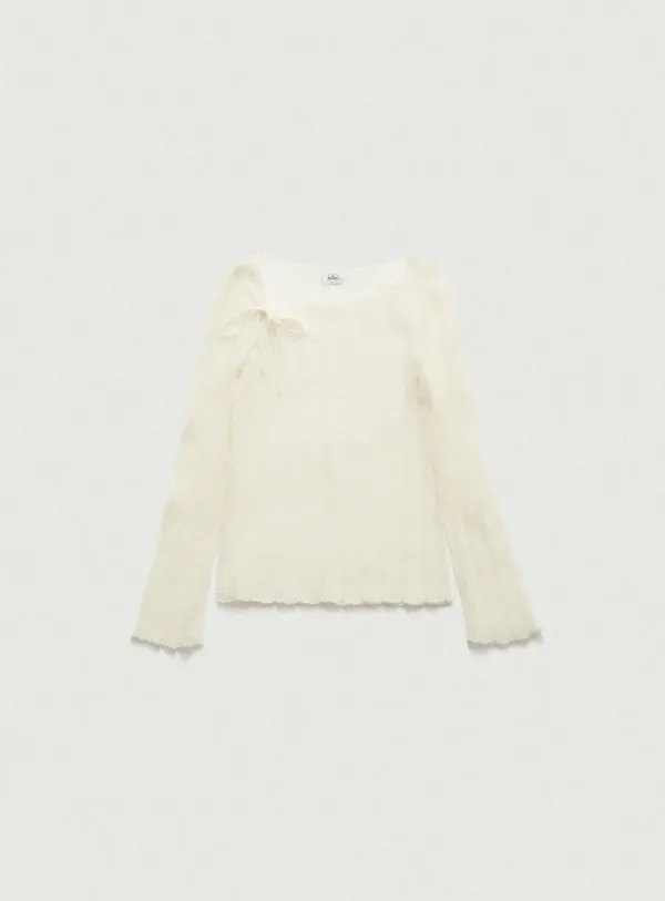 [Last Offer] Lindia Shoulder Ribbon Knit